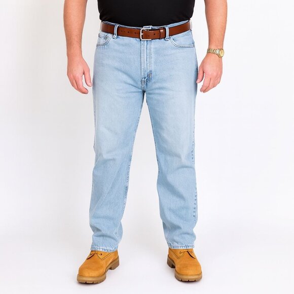 Levis Men 550 Relaxed Taper Jean Light Wash 100% Cotton Denim Size W42 L32 - Picture 1 of 14